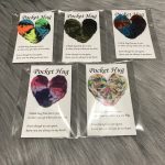 Multicolors Crochet Heart Pocket Hug